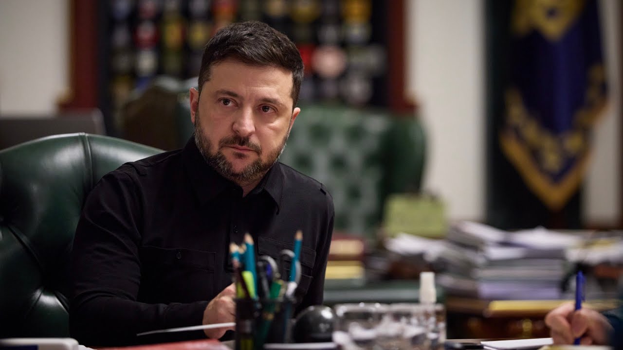 Спілкування Президента України Володимира Зеленського з журналістами