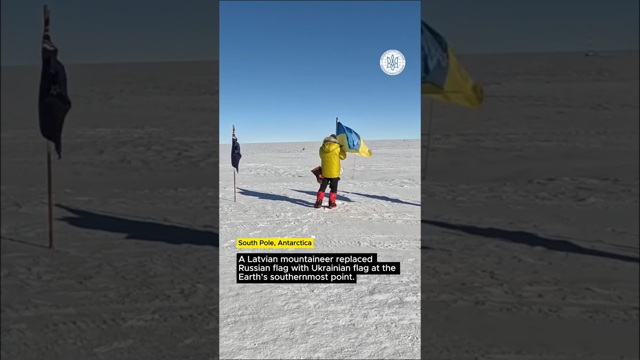 🇱🇻🇺🇦Латвійський альпініст Юріс Улманіс здійснив символічний крок підтримки України